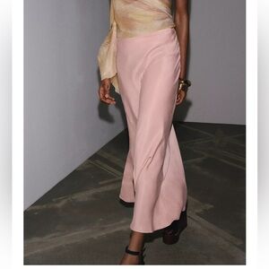 Zara Long Pink Skirt